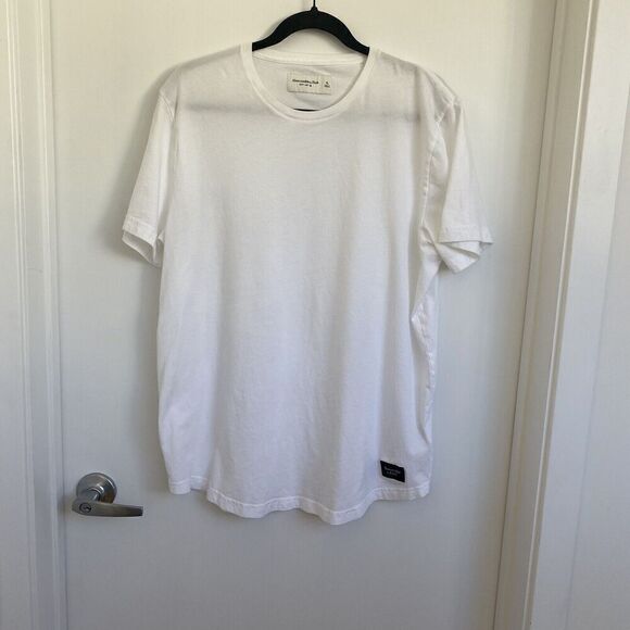 Abercrombie & Fitch Soft A&F Tee Men's Plain White XL - Picture 1 of 5